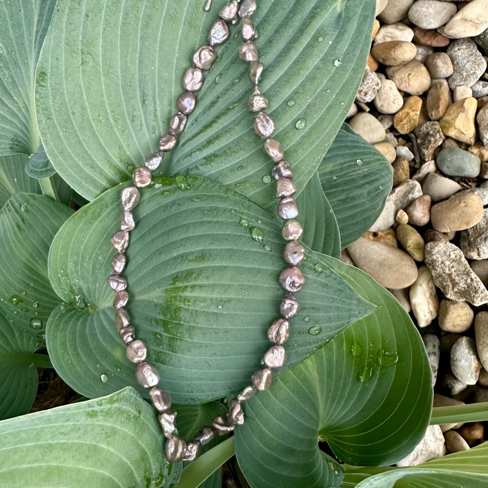 Keshi Baroque Pearl Necklace - Picture 3 of 3